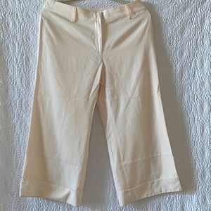 Ann Taylor Wide Leg High Rise Crop Pant